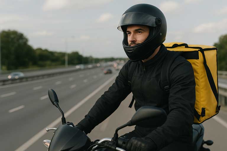 Motoboy protegido